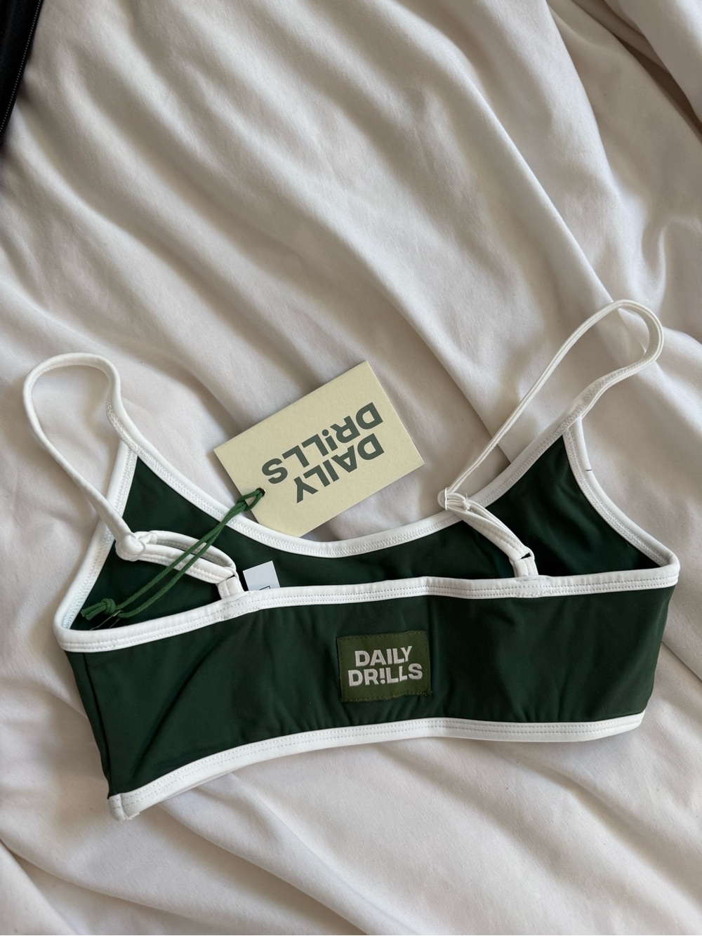 Daily Drills Go! Stretch Bra - Forest Green